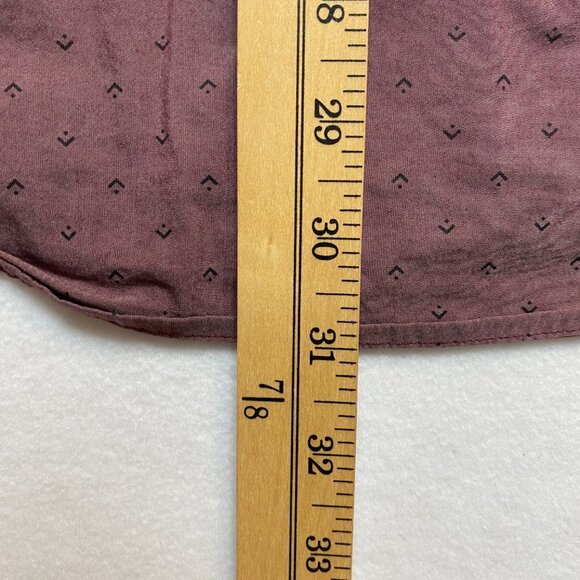 Travis Mathew Shirt Mens XL Purple Brown Short Sleeve Button Up - Picture 10 of 11